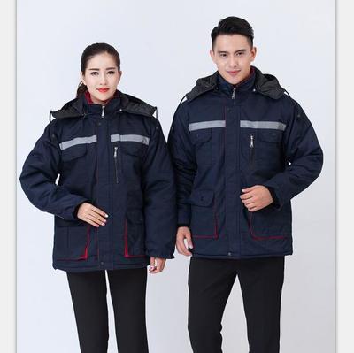冬季加厚工作服棉服订制 防寒劳保汽修服棉衣 棉袄批发定做