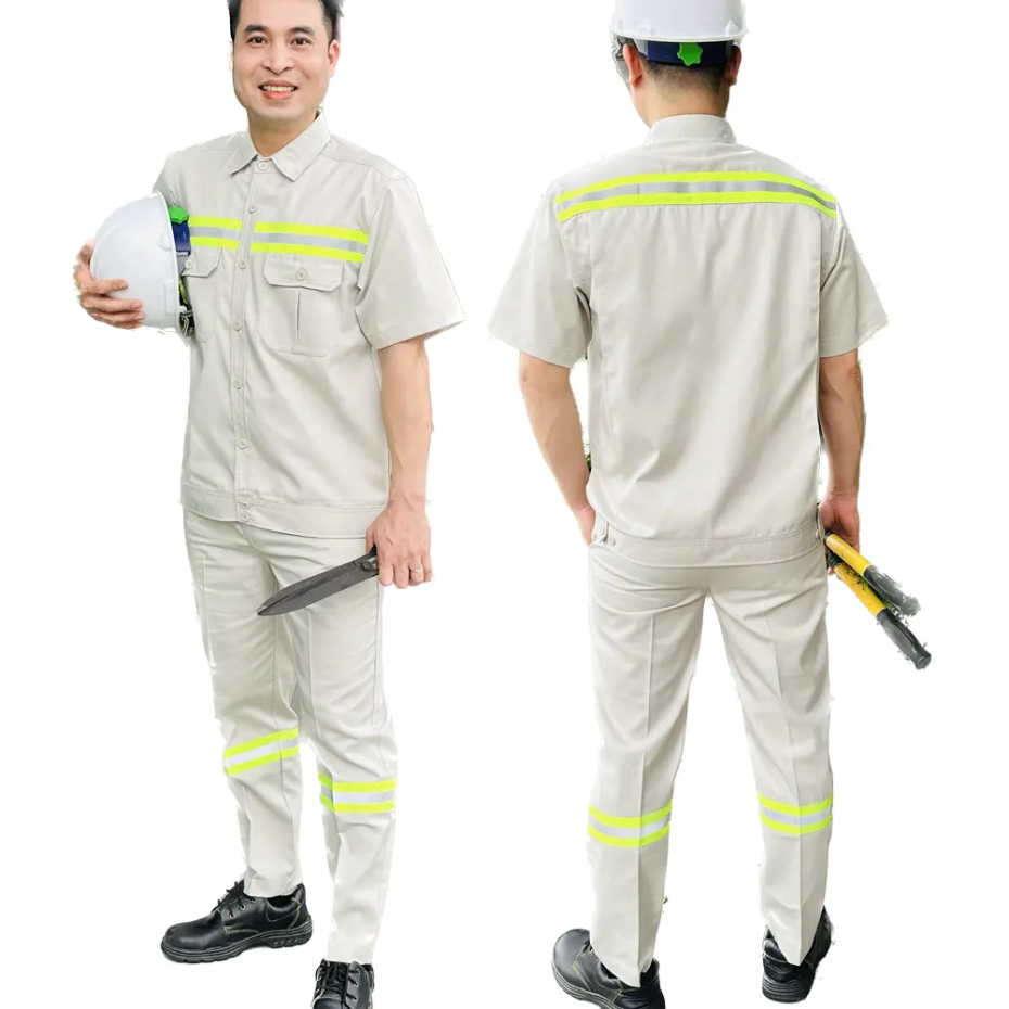 夏季工地工作服定制加反光条工装定制劳保安全服定制 派登服饰